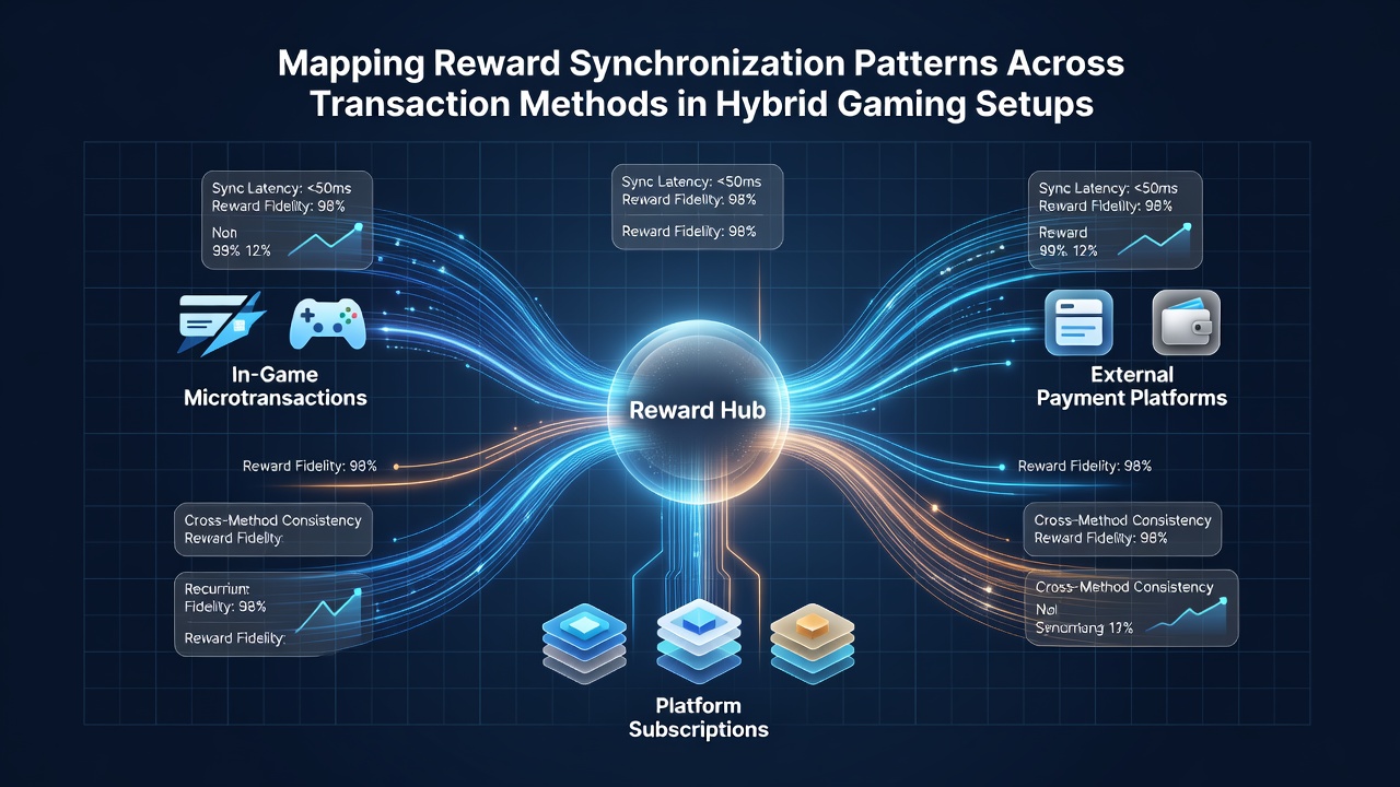 Darstellung von Transaktionsflüssen und Synchronisationsmustern über Geräte hinweg in Gaming-Ökosystemen