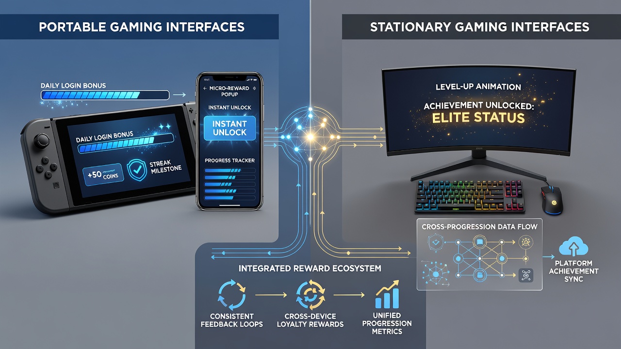 Analyse von Belohnungsintegration zwischen mobilen und stationären Gaming-Plattformen