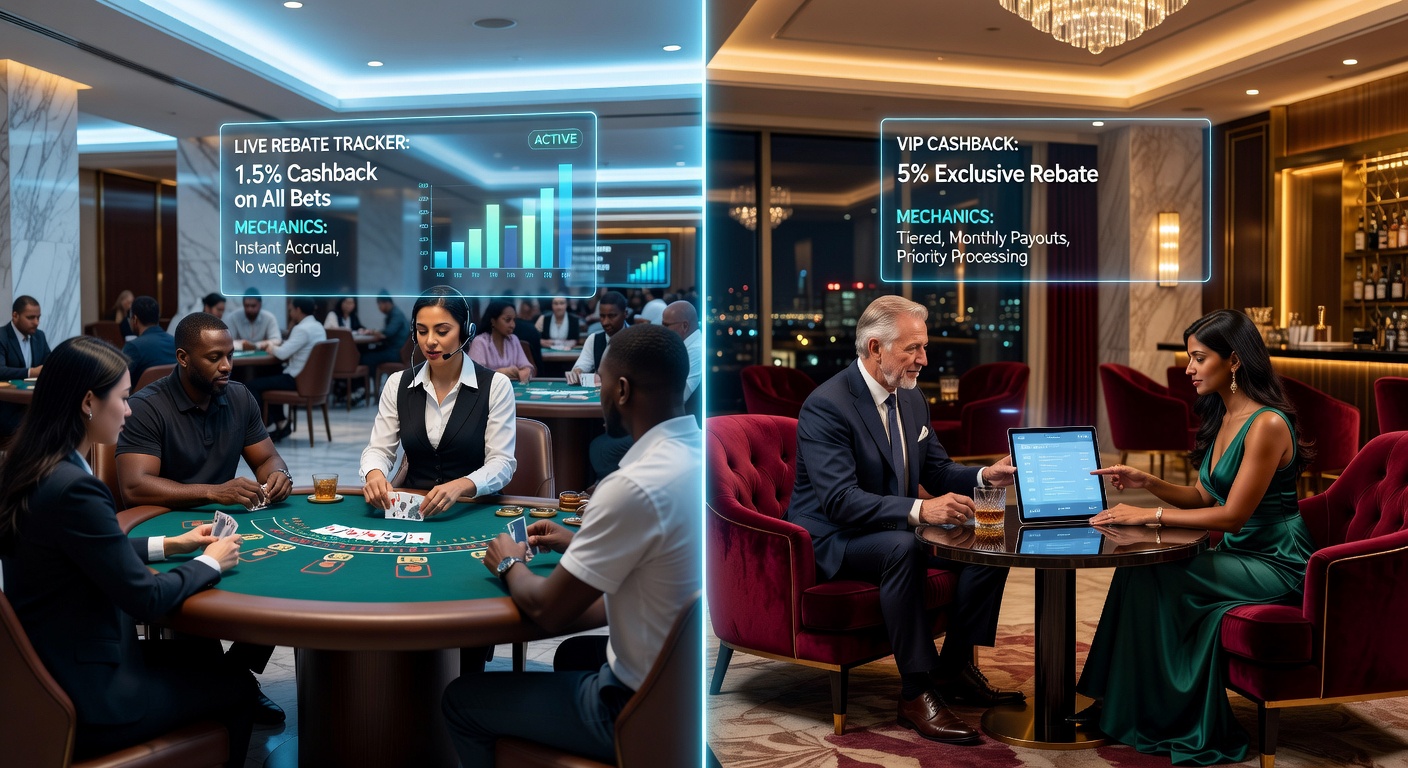 Exklusive VIP-Lounge mit Highrollern an einem privaten Live-Dealer-Tisch, umgeben von Luxus-Elementen wie Champagner und personalisierten Hostessen